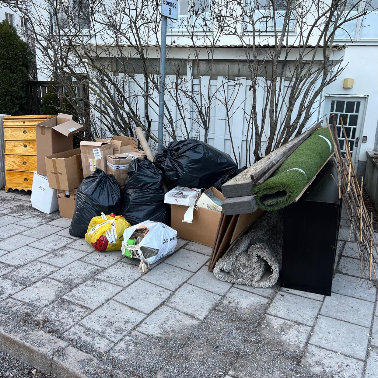 image of Roughly sorted waste - Stockholm