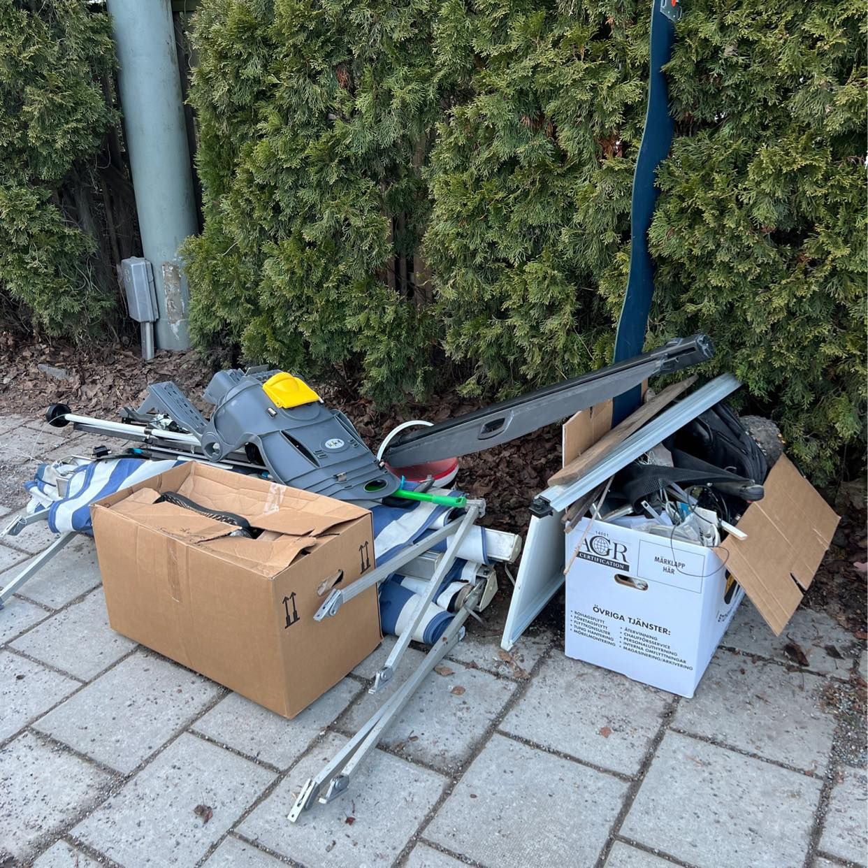 image of Roughly sorted waste - Stockholm