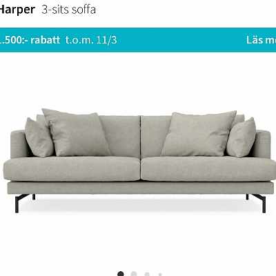 image of Soffa 217cm bred - 