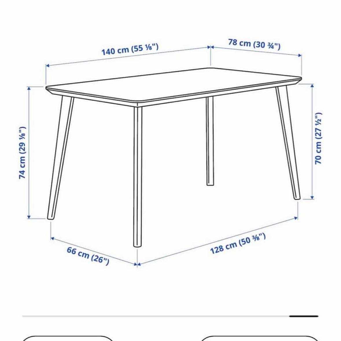 image of Matbord 140x78 - 