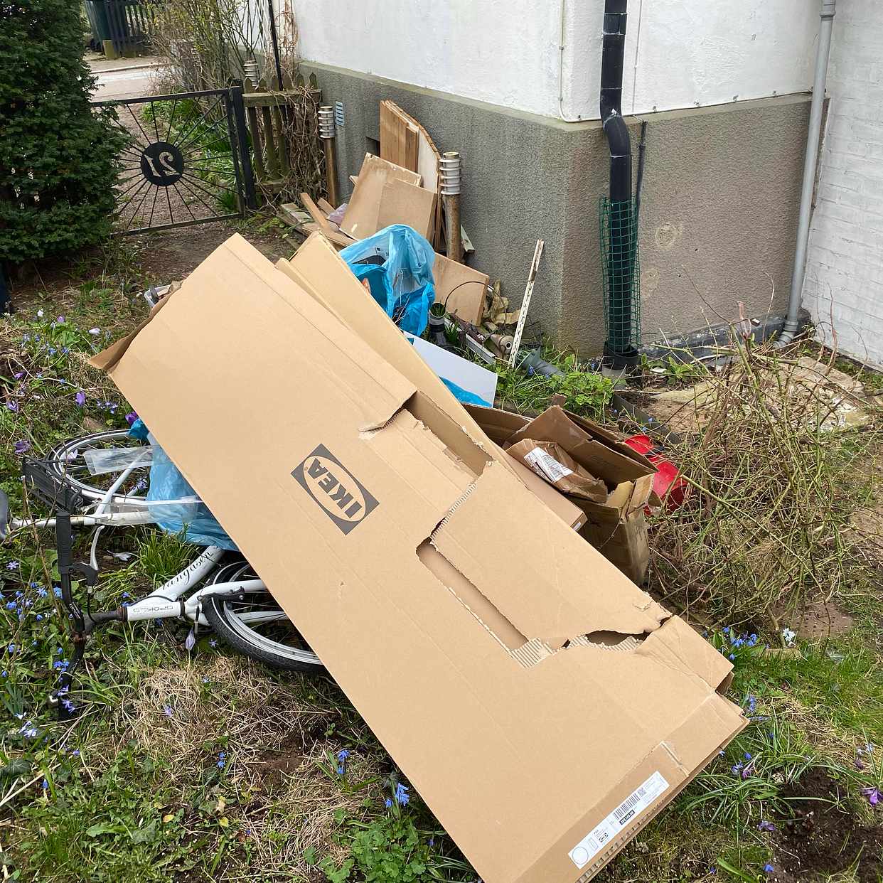 image of Slänga skräp enligt bild - Råå