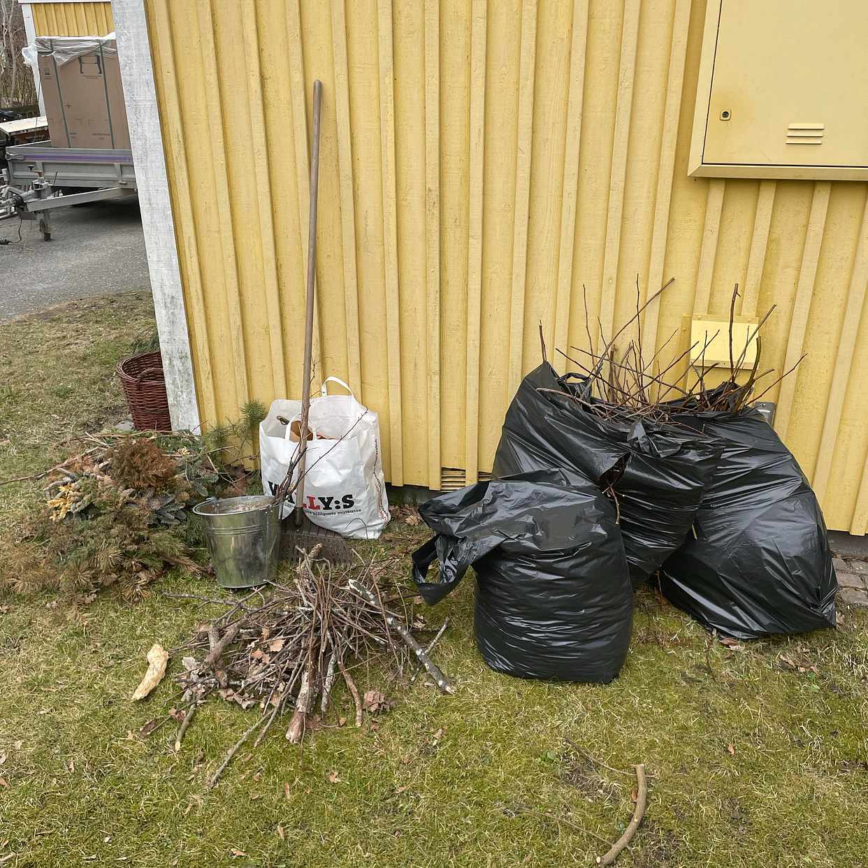 image of Ris, lövsäckar - Hässelby-Vällingby