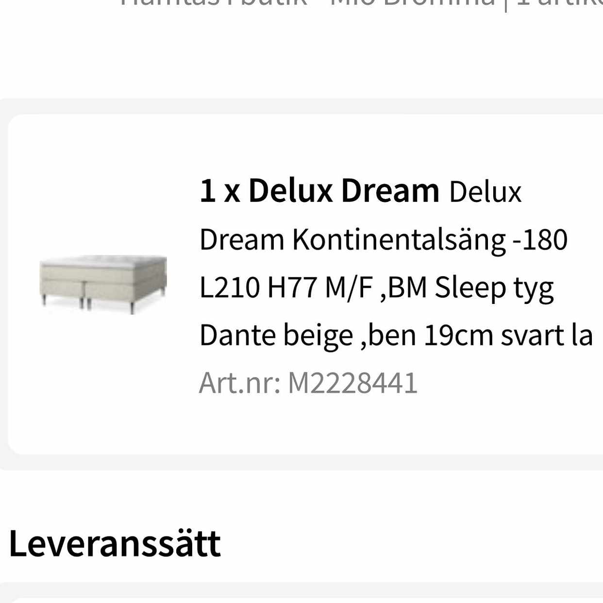 image of Att leverera ny säng - 