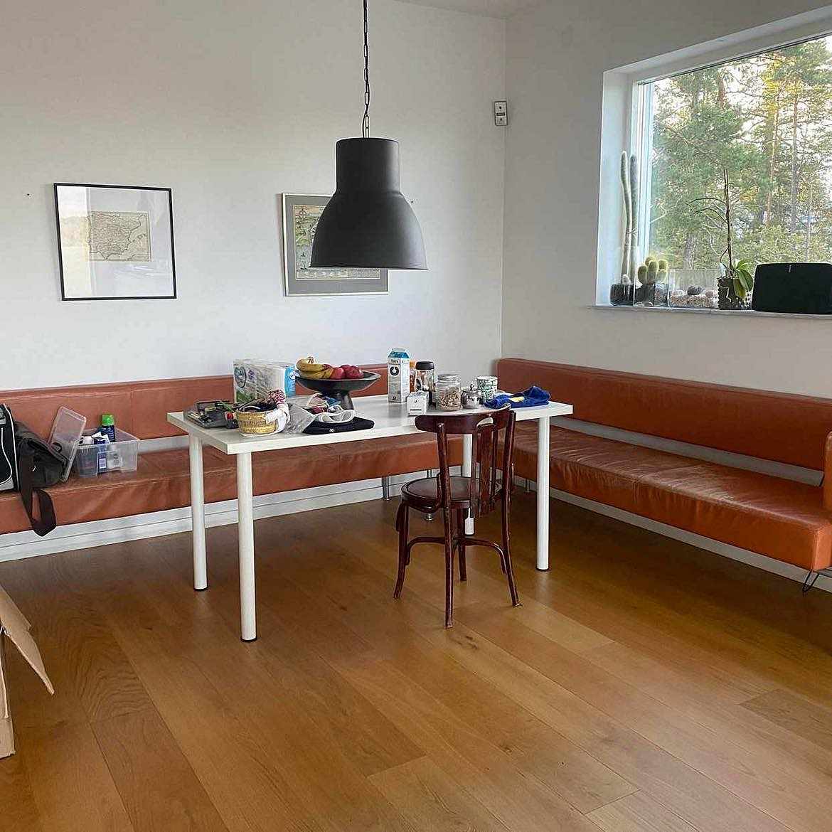 image of 2 x Leather benches - Hägersten