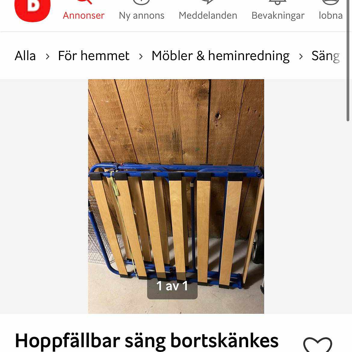 image of Gästsäng - 