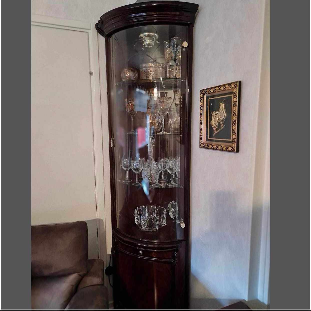 image of 2pcs side display cabinet - 