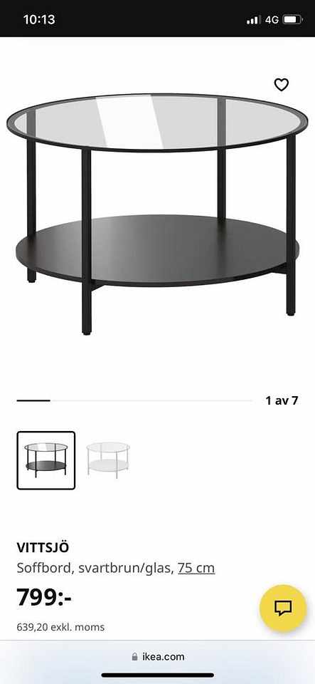 image of IKEA Vittsjö, soffbord oc - 