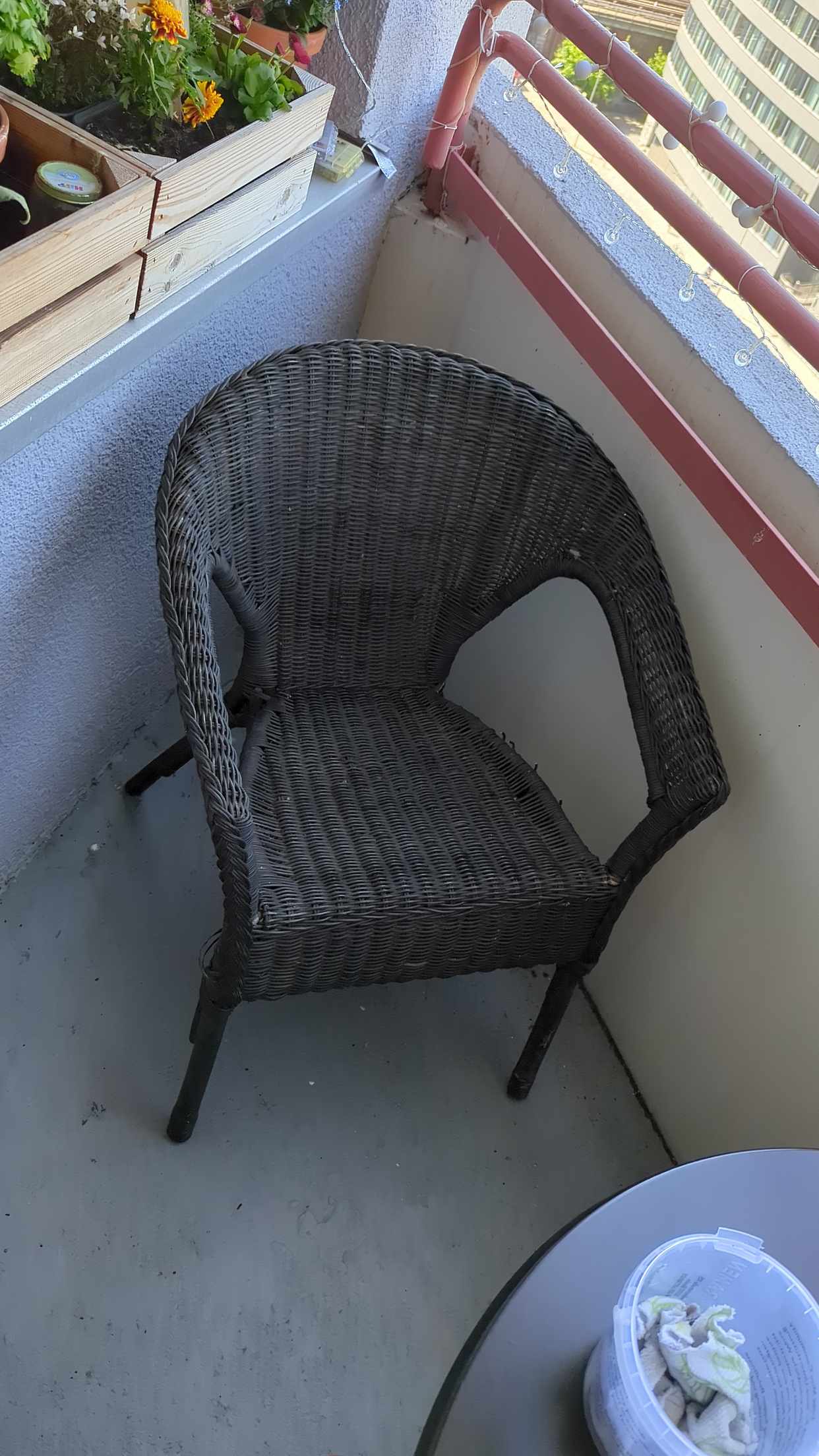 image of Korbstuhl für Balkon - Berlin
