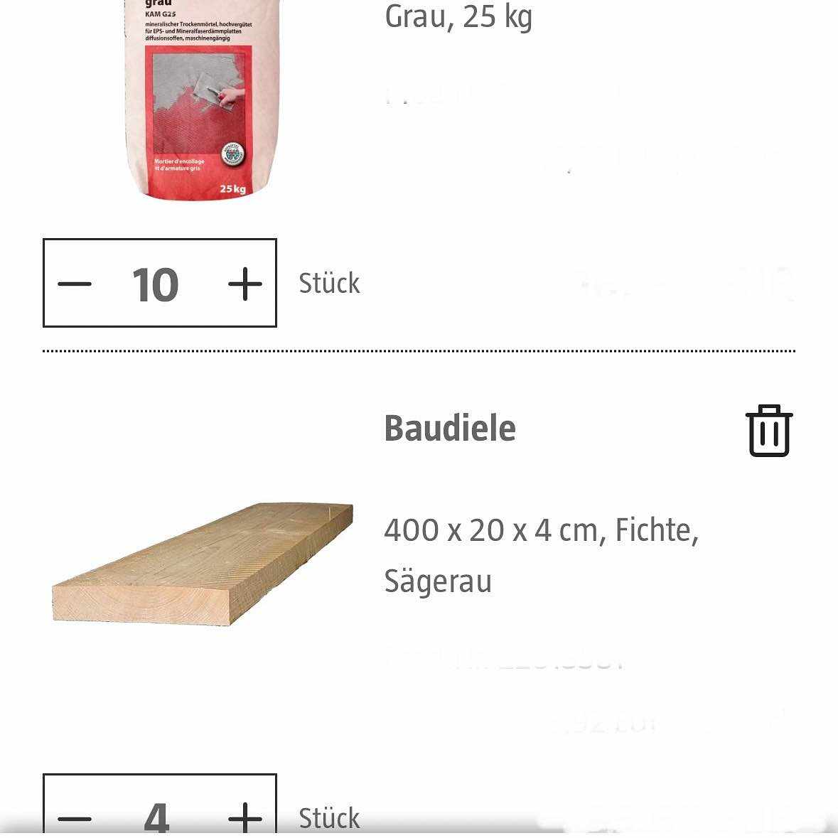 image of 10 x 25kg und 4 Bretter - 