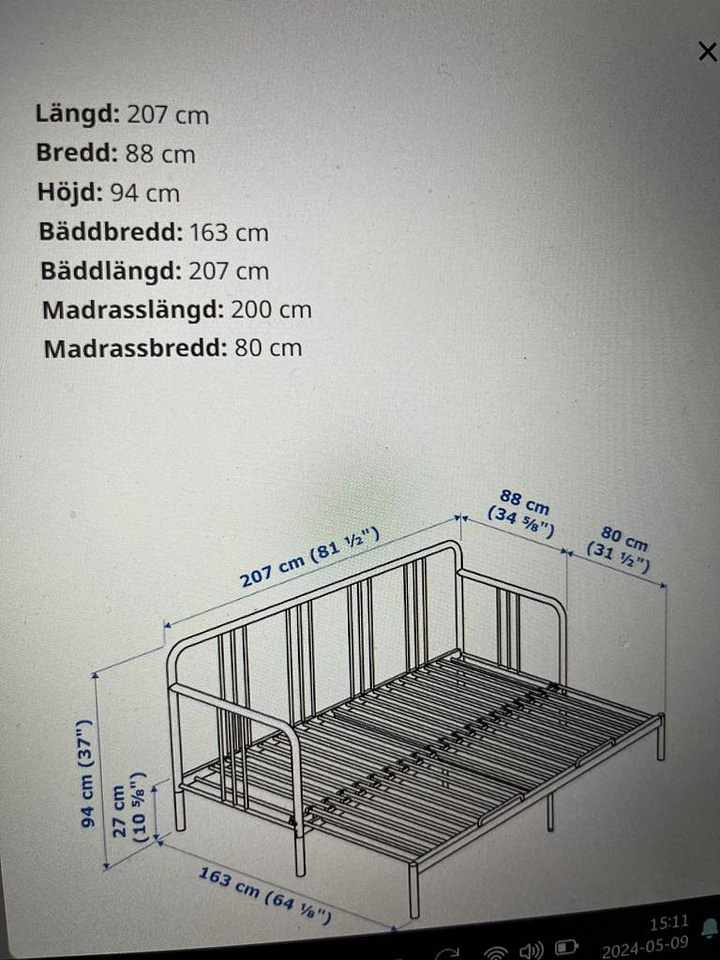 image of Ikea dagbädd Fyresdal med - 