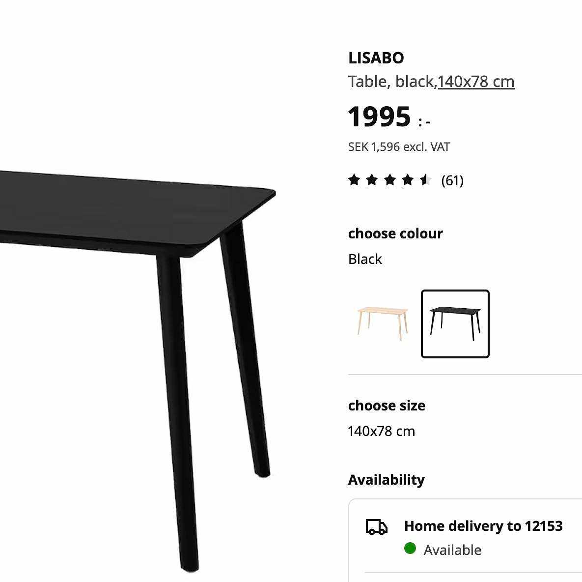 image of Lisabo table - Johanneshov