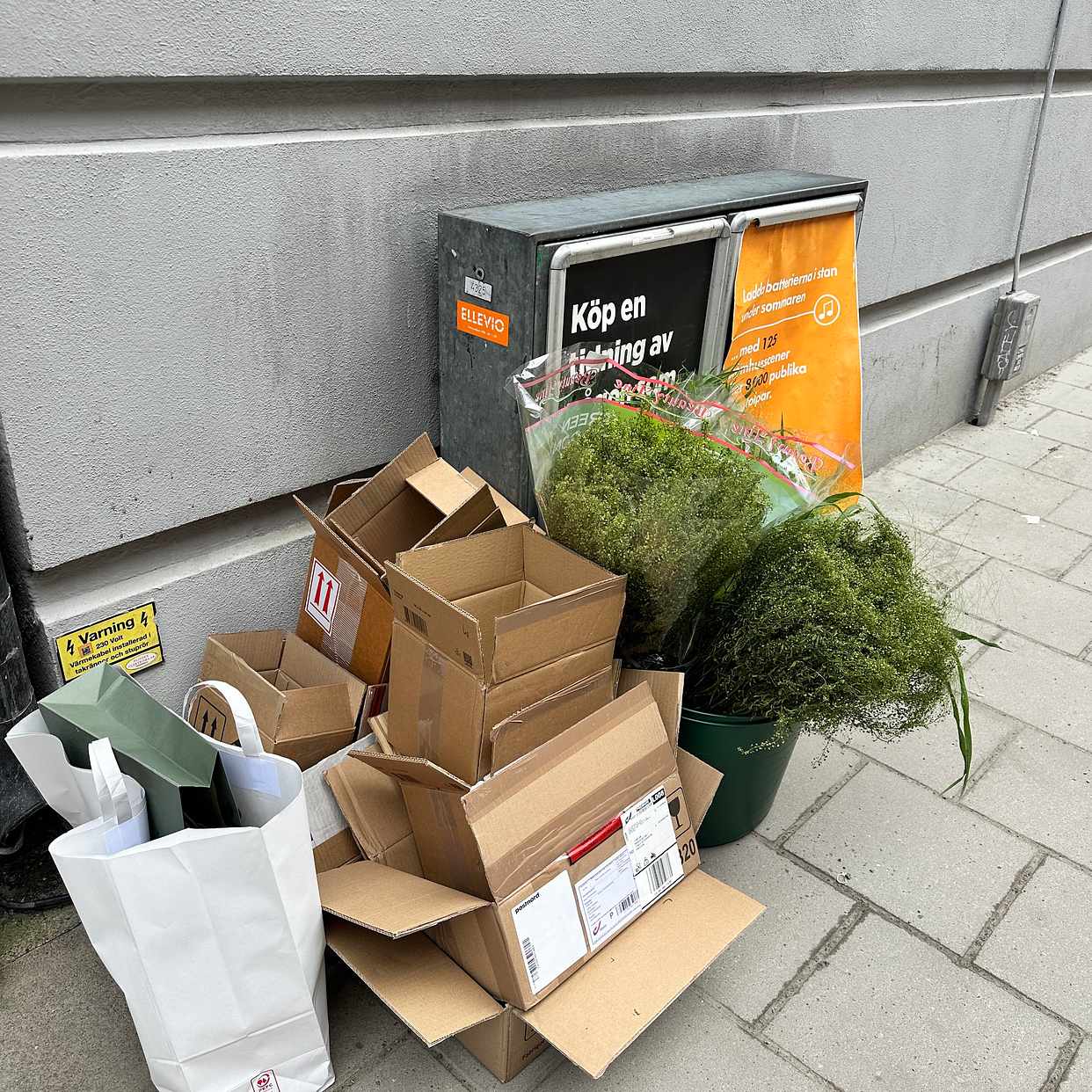 image of Växter kartonger - Stockholm