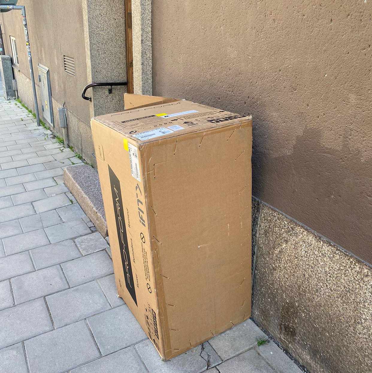 image of Recycling cardboard box - Stockholm