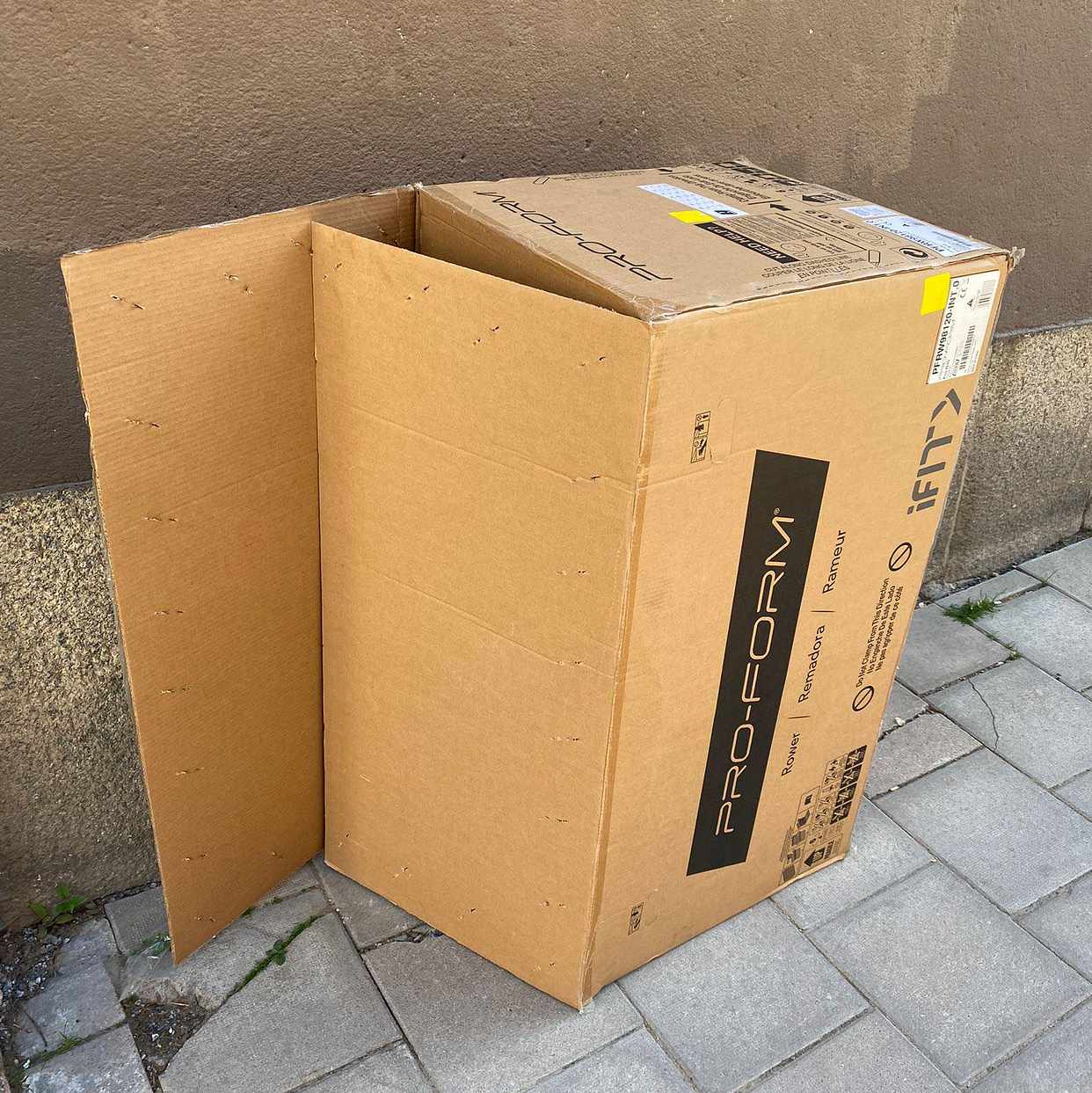image of Recycling cardboard box - Stockholm