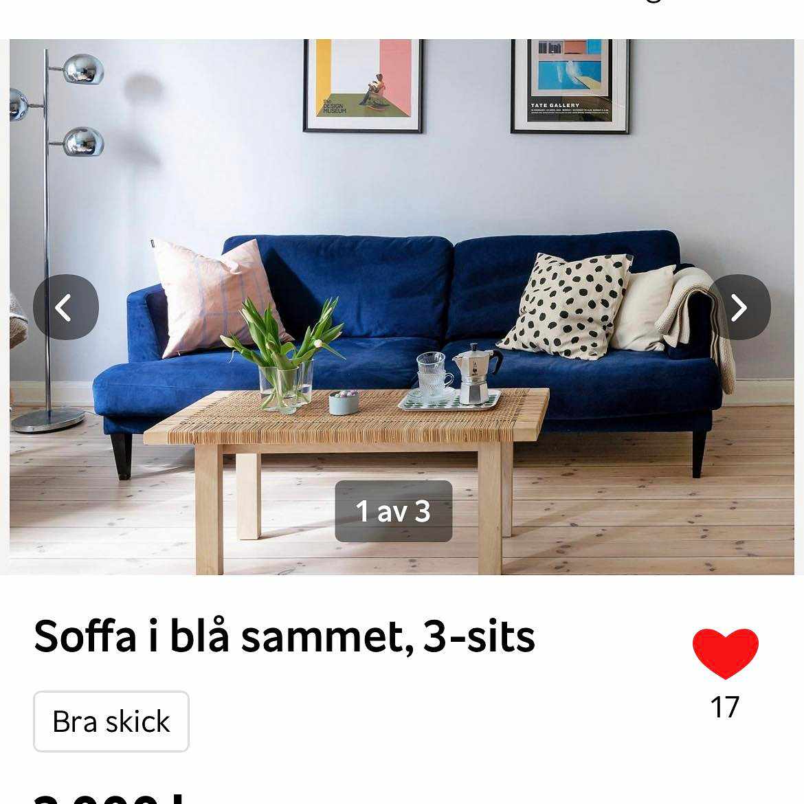 image of Bära och köra 3-sitssoffa - 