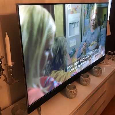 image of 55 tums LED TV 16 kg vikt - 