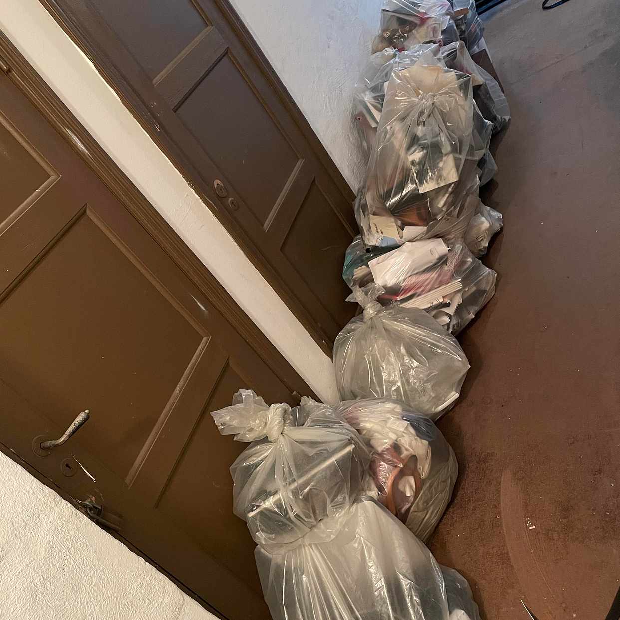 image of Bags of waste from storag - Malmö
