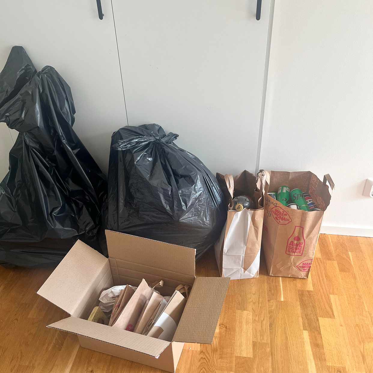image of trash, paper, recycle can - Bromma