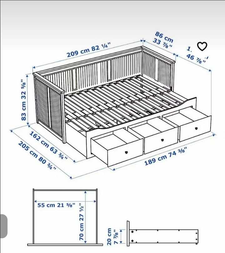 image of Hemmes Dagbädd Bäddsoffa - 