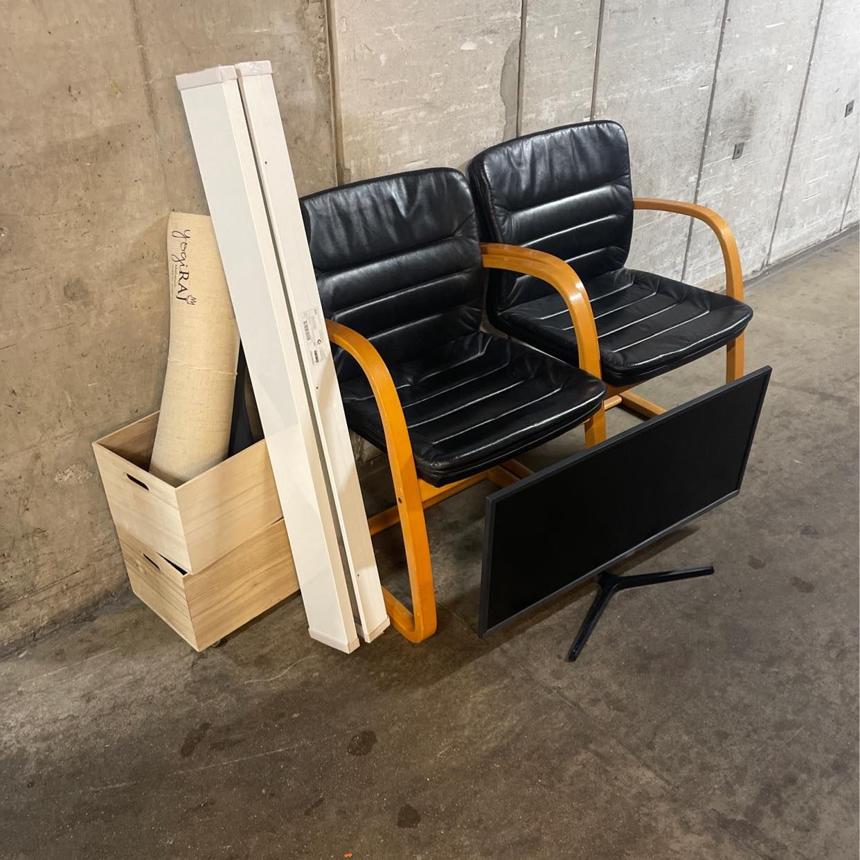 image of Two chairs, screen etc - 