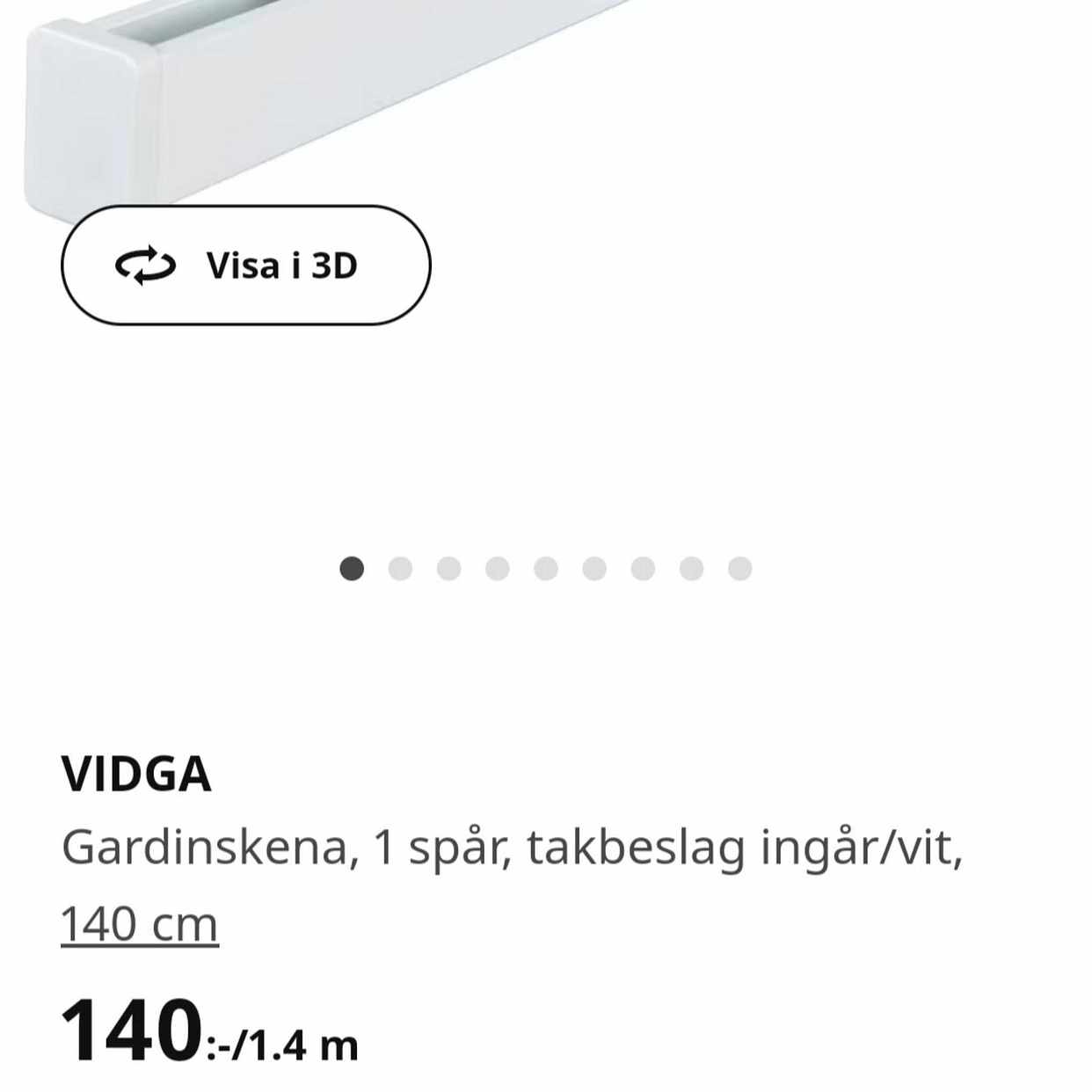 image of Gardinskena VIDGA IKEA - Solna
