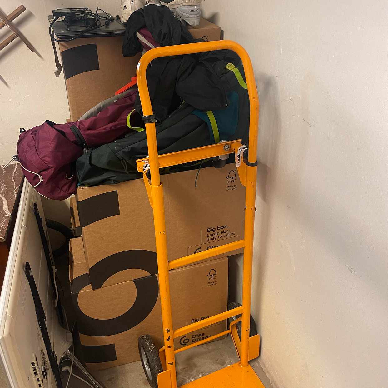 image of Boxes need to be moved - 