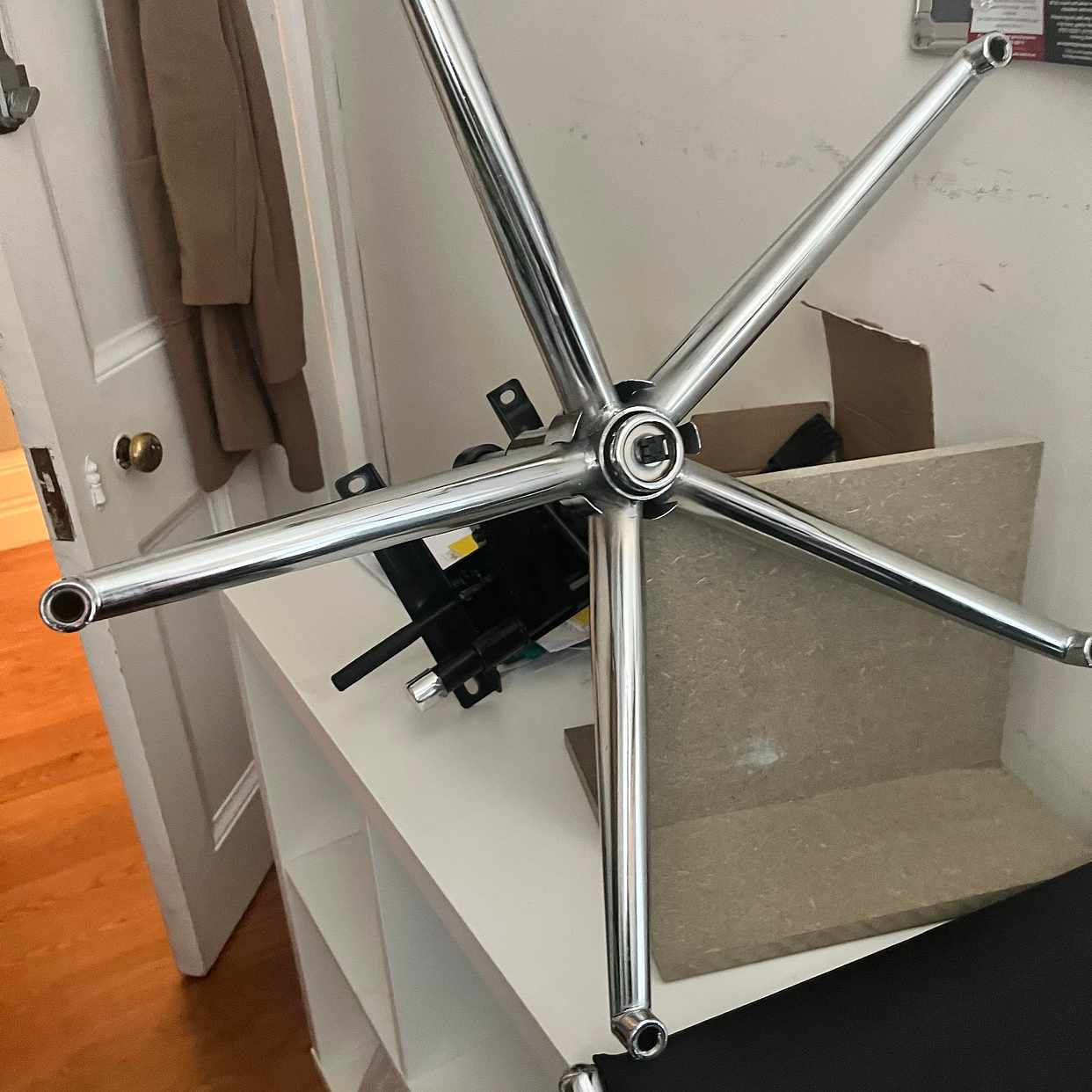 image of Old ikea cube shelf and o - London