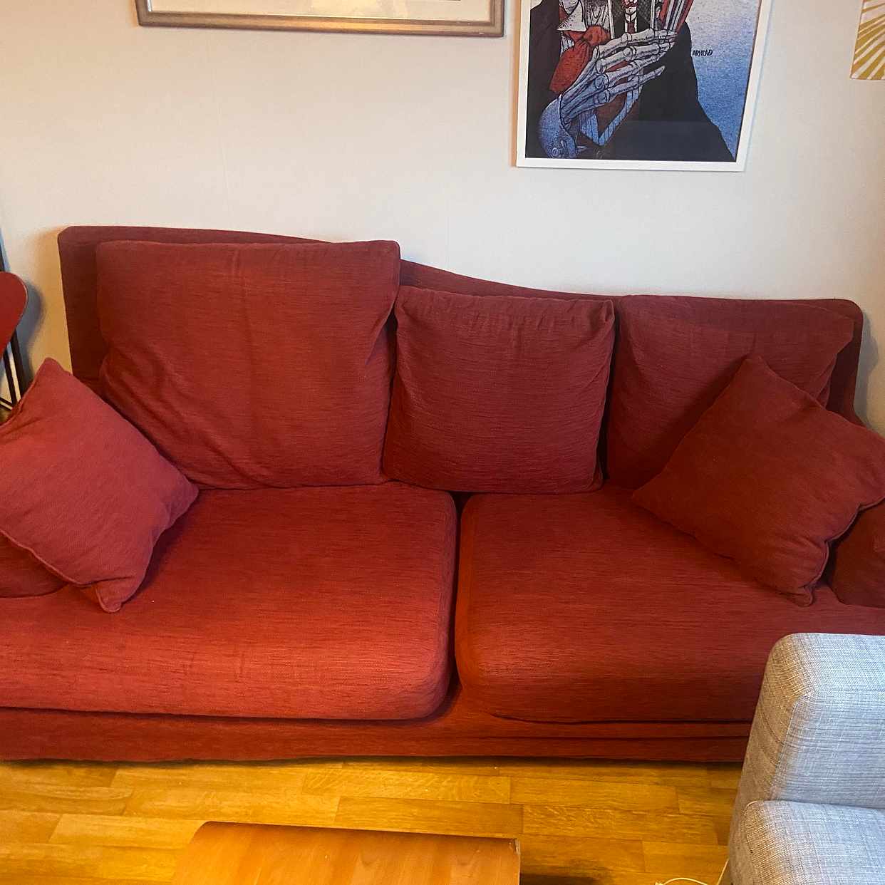 image of Soffa plus fotpall - Farsta