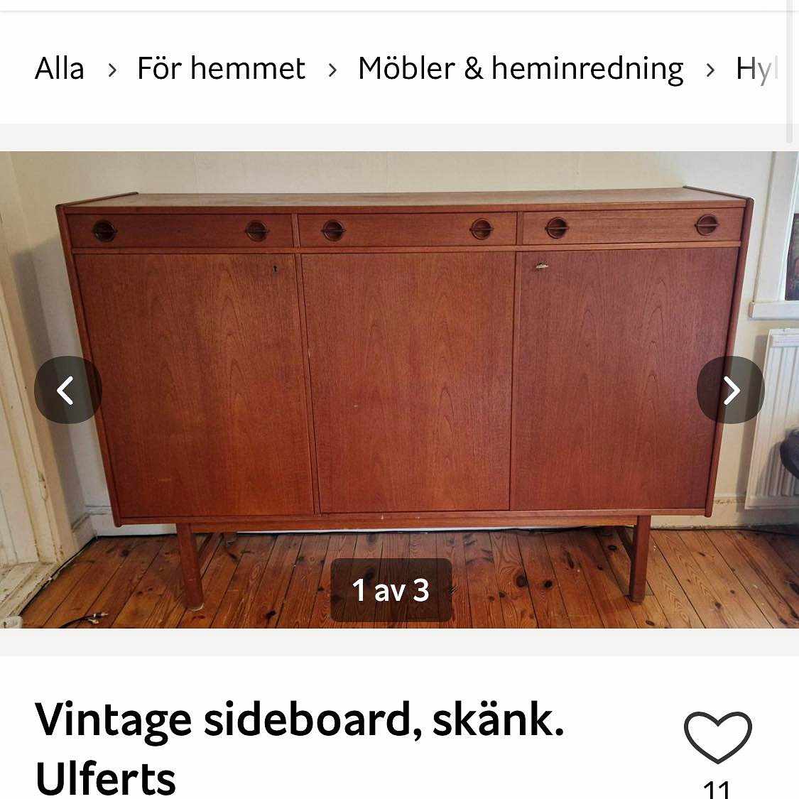 image of Leverans av sidebord - 