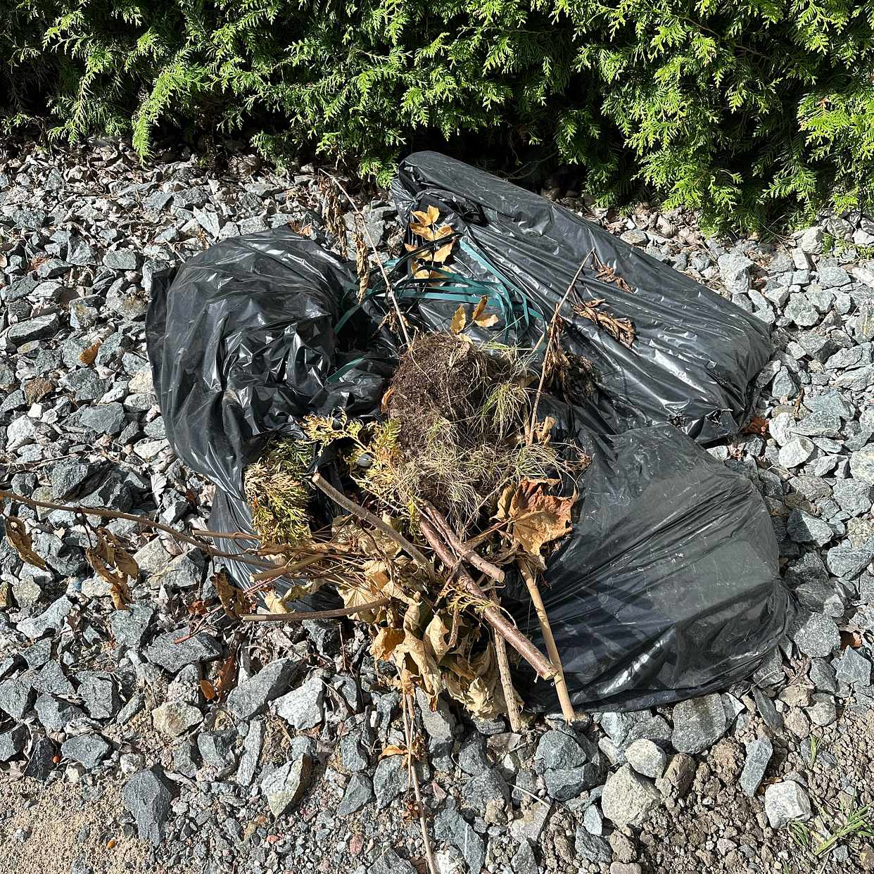 image of 4 plastpåsar till återvin - Lidingö