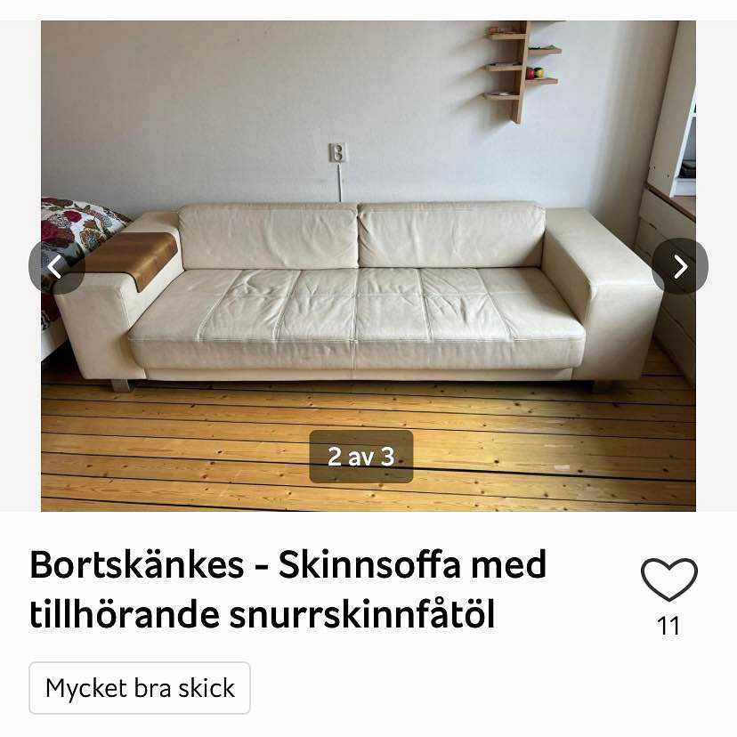 image of Soffa + fåtölj - 