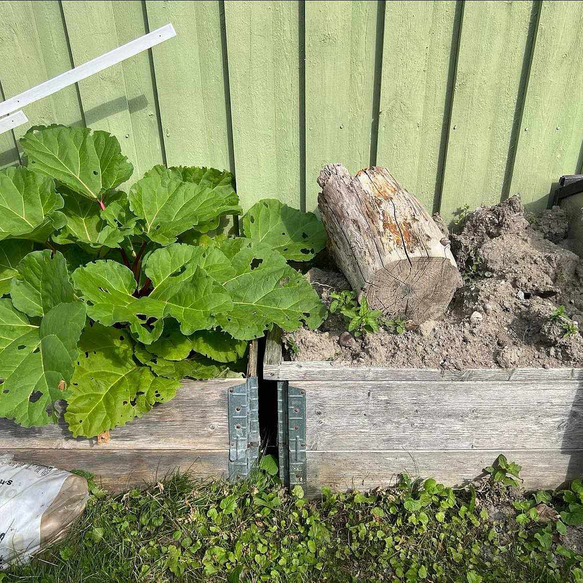 image of Wooden pallets + soil - Upplands Väsby