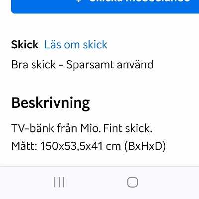 image of Upphämtning av TV-bänk - 