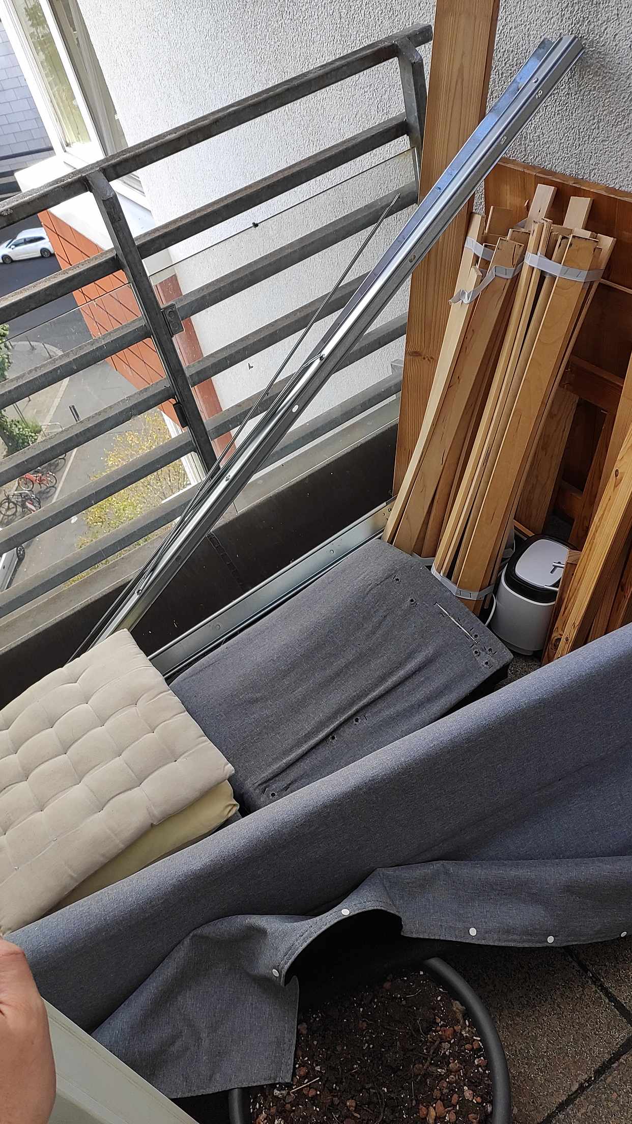 image of Dissembled bed/light sofa - Berlin