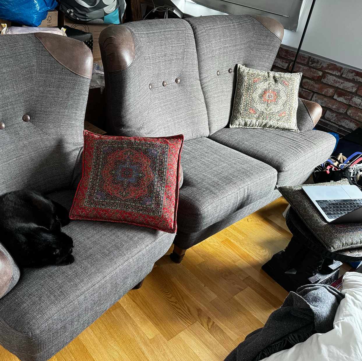 image of 2-seat Sofa and armchair - Stockholm
