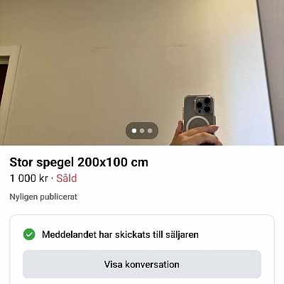 image of Stor spegel 200 x 100 - 