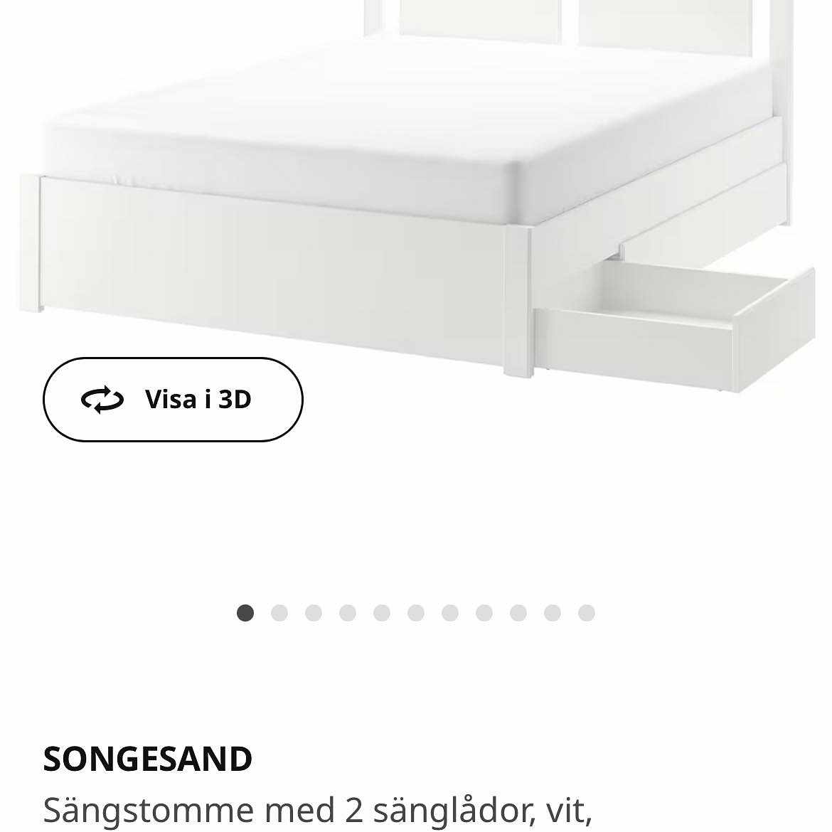 image of Sängram 160 cm Songesand - Farsta