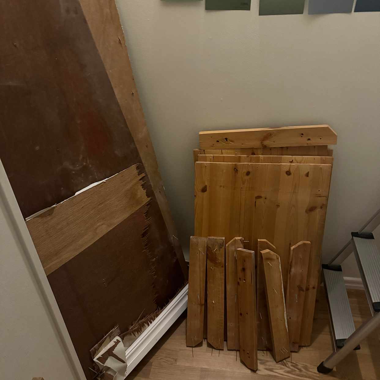 image of Wood pieces old wardrobe - Stockholm