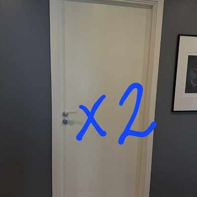 image of Hämtning av 2 innerdörrar - 