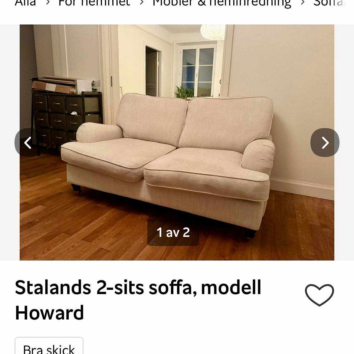 image of Hämta soffa - 