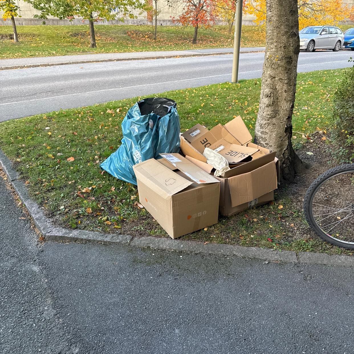 image of Cartboard and paper bags - Hägersten