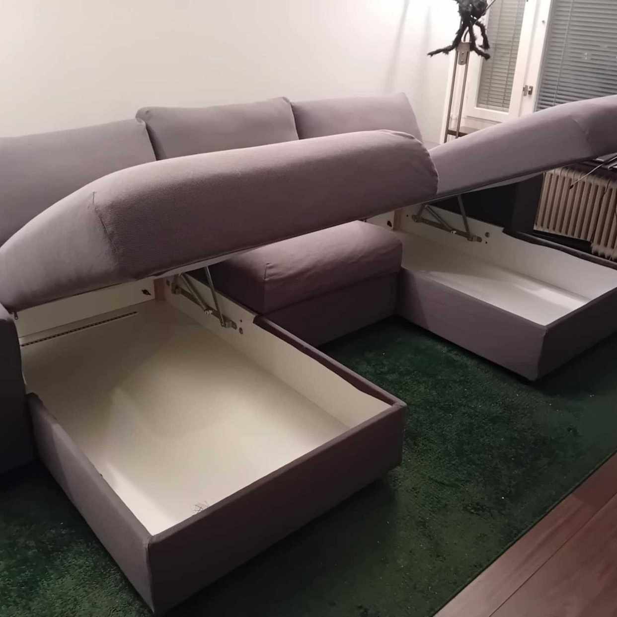 image of Ikea Vimle soffa &fotpall - Huddinge