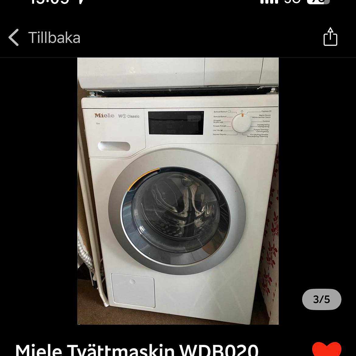 image of Hämta tvättmaskin - 