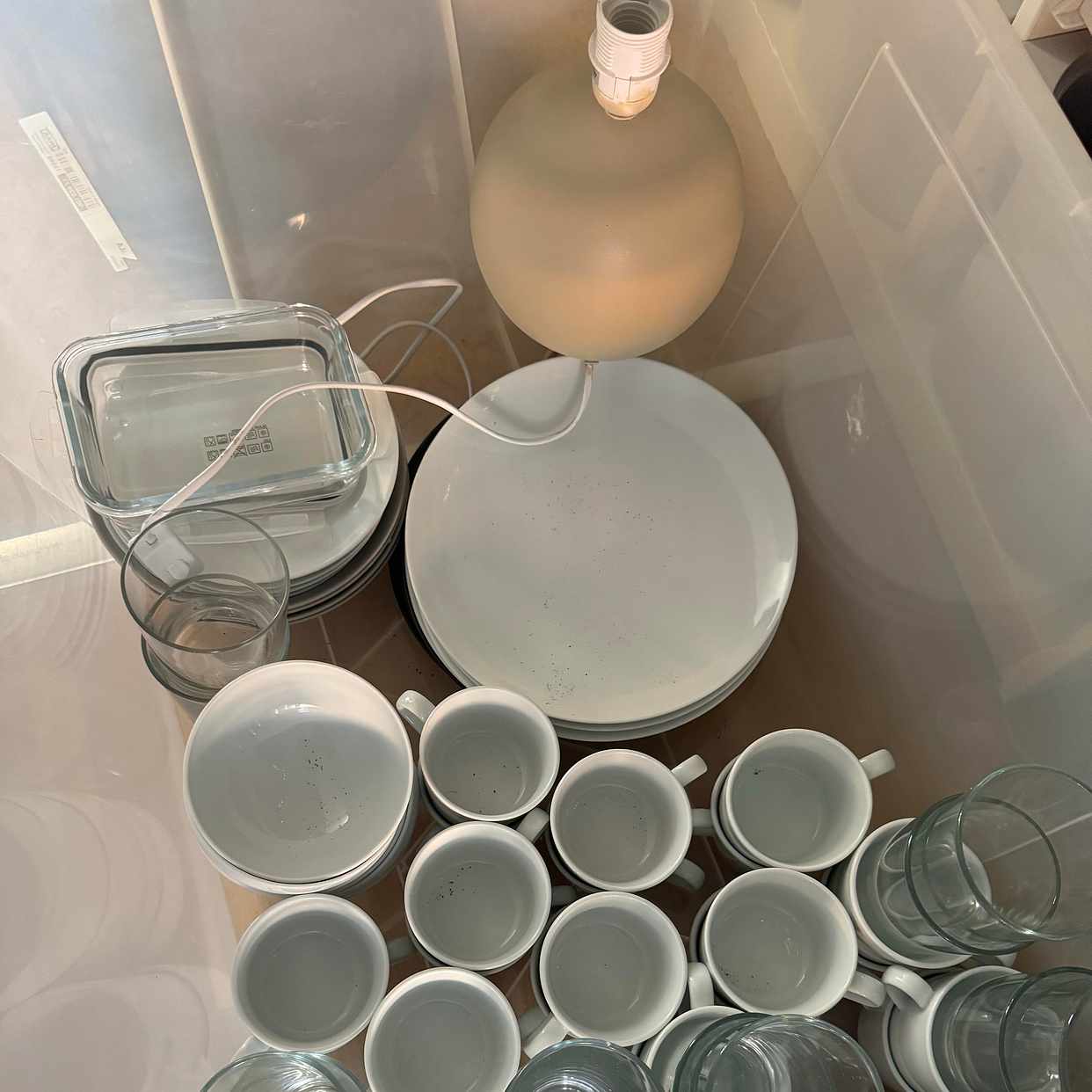 image of Glas, tallrikar, koppar m - Upplands Väsby