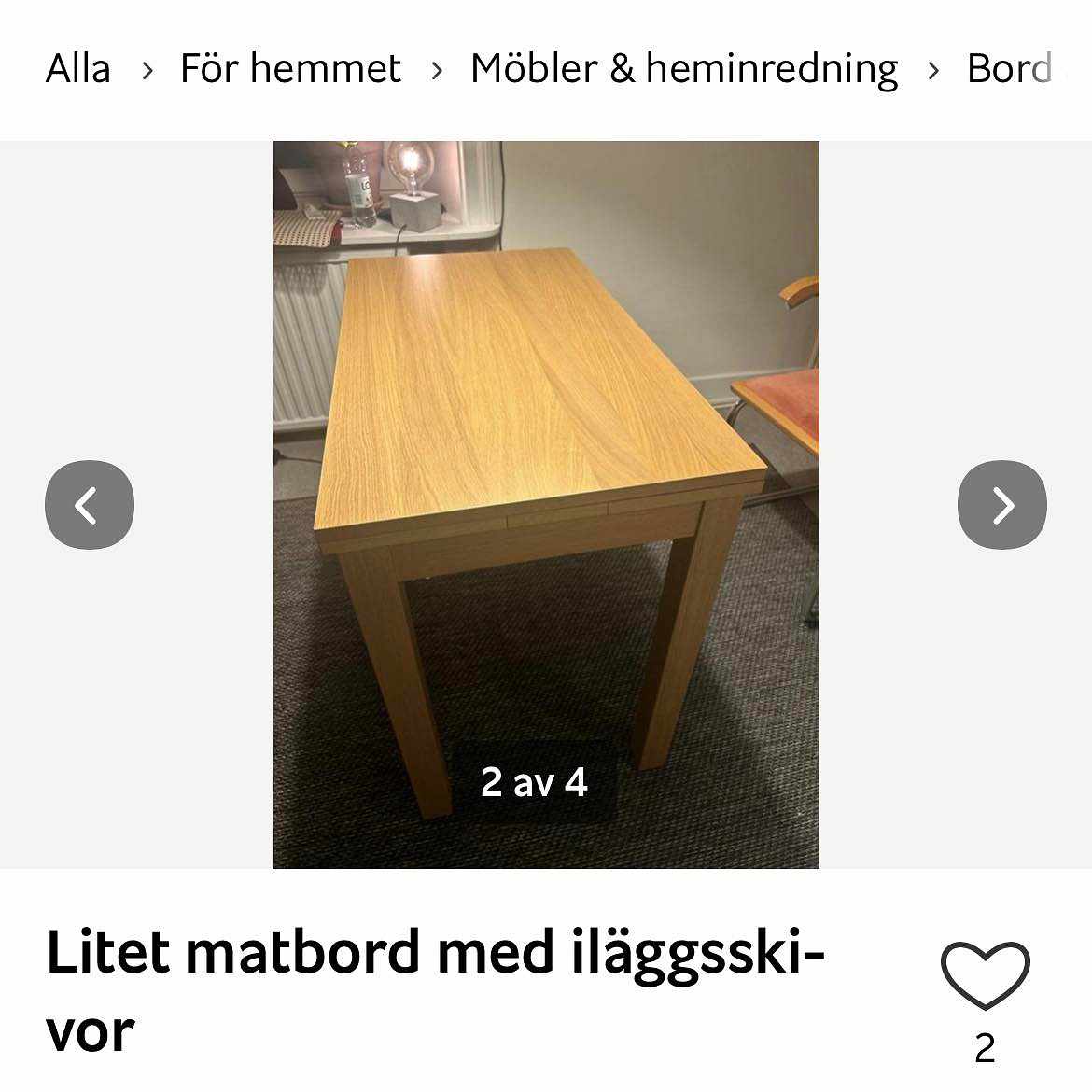 image of Hämta litet matbord - 