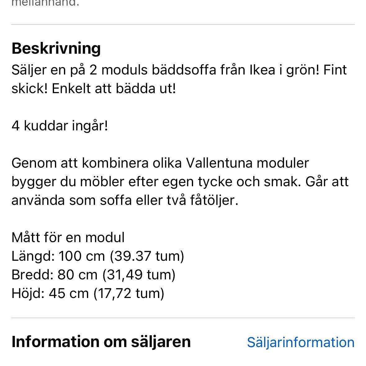 image of 2 sits bäddsoffa - 