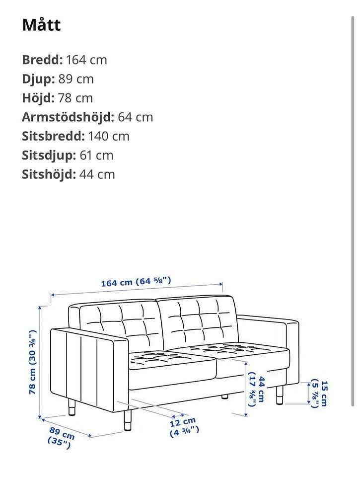 image of Soffa, Landskrona 2-sits - 