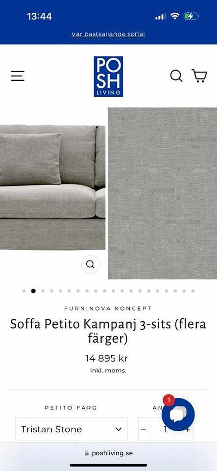 image of Petito soffa Posh living  - 