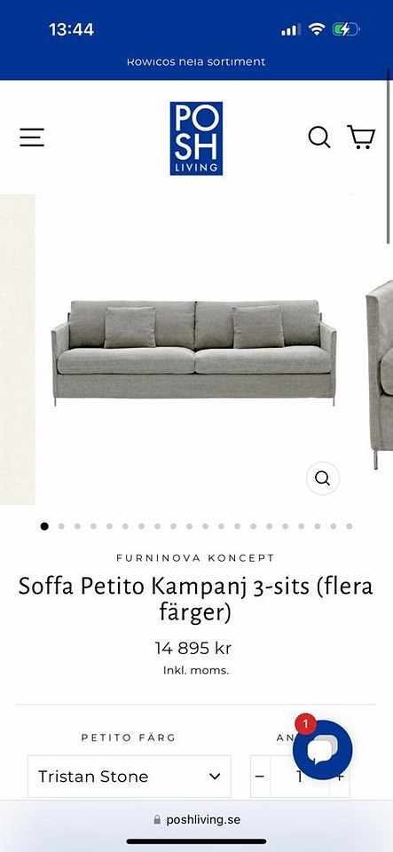 image of Petito soffa Posh living  - 