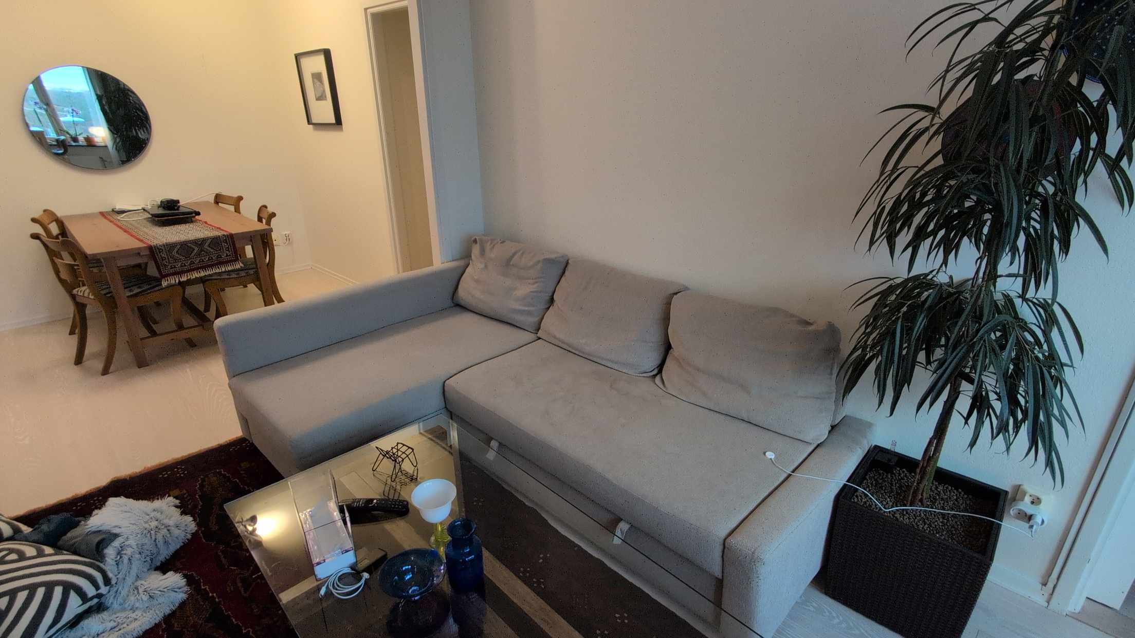 image of Ikea L shaped Sofa - Stockholm